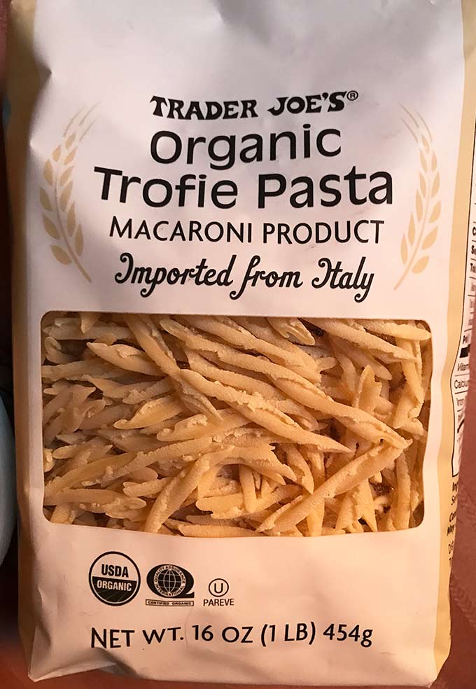 Organic Trofie Pasta Review
