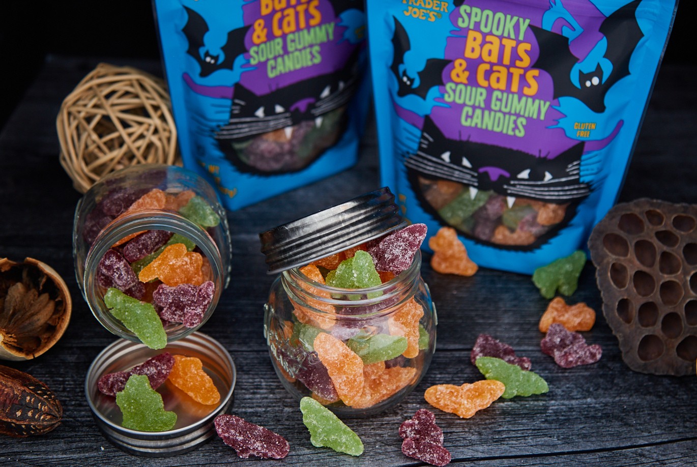 Spooky Bats  Cats Sour Gummy Candies Review