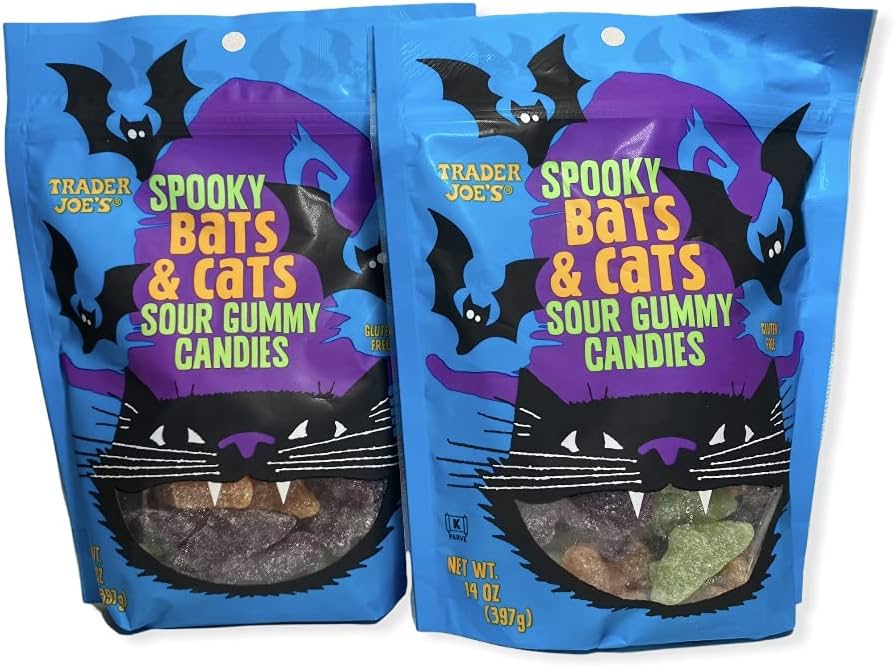 Spooky Bats  Cats Sour Gummy Candies Review