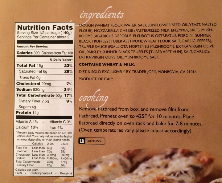 Delicious Mushroom  Black Truffle Flatbread Review