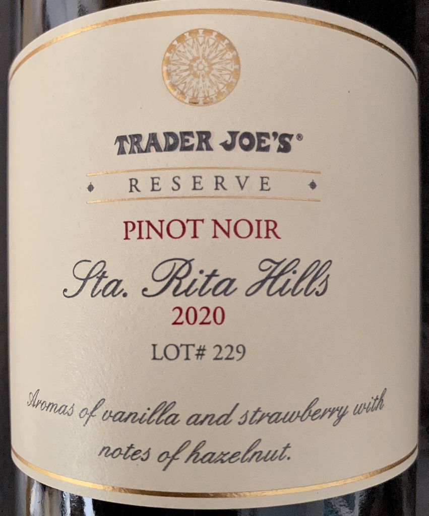Reserve Pinot Noir Sta. Rita Hills 2020, Lot #229 Review