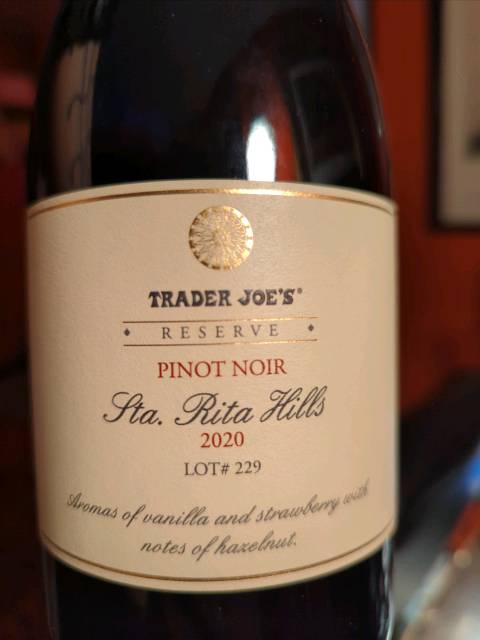 Reserve Pinot Noir Sta. Rita Hills 2020, Lot #229 Review